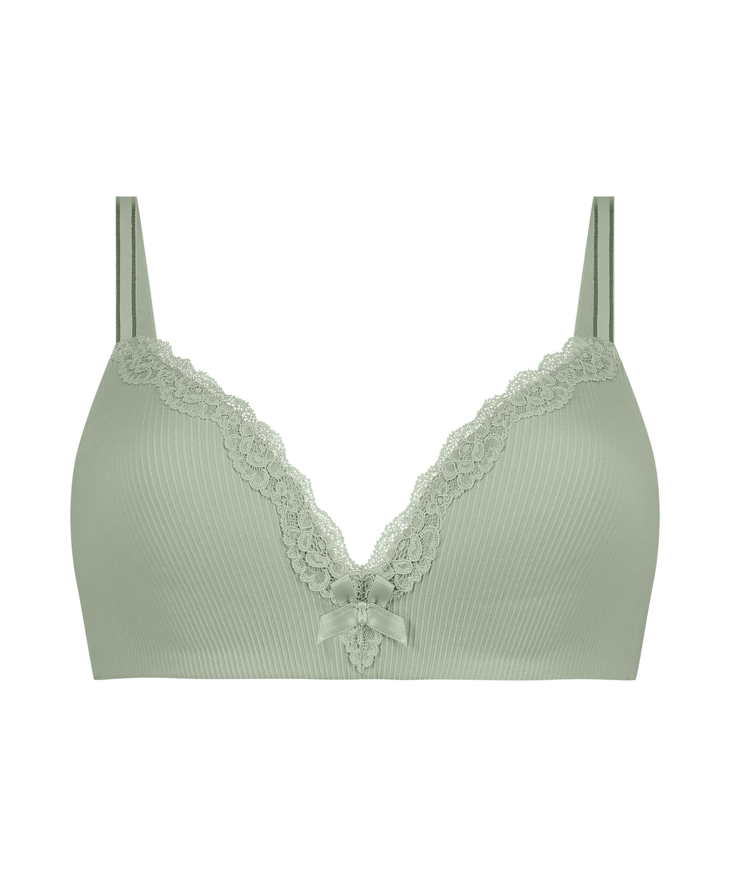 Lola Padded Non-Wired Bra, Green, main