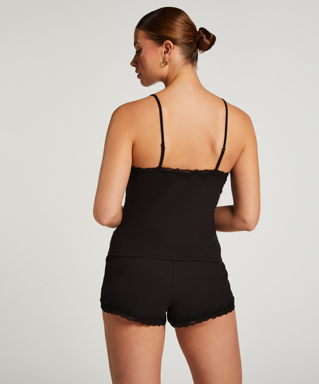 Cami Short Pyjama Set, Black