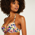 Hawaii Padded Push-Up Bikini-Top, White