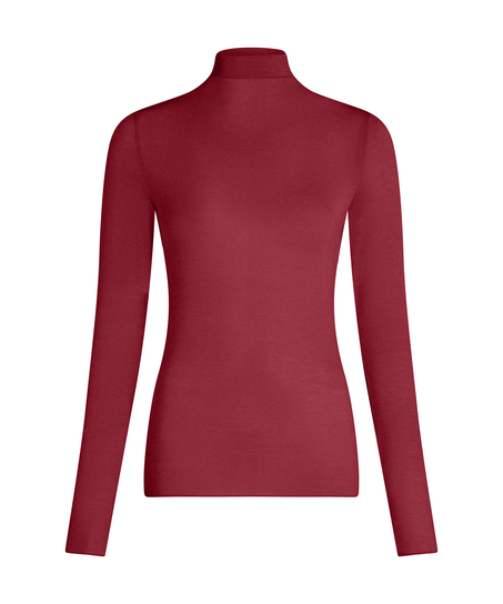 super soft Turtleneck shirt with Cashmere, Red