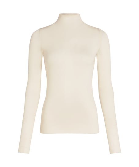 super soft Turtleneck shirt with Cashmere, White