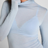 super soft Turtleneck Shirt with Cashmere, Blue