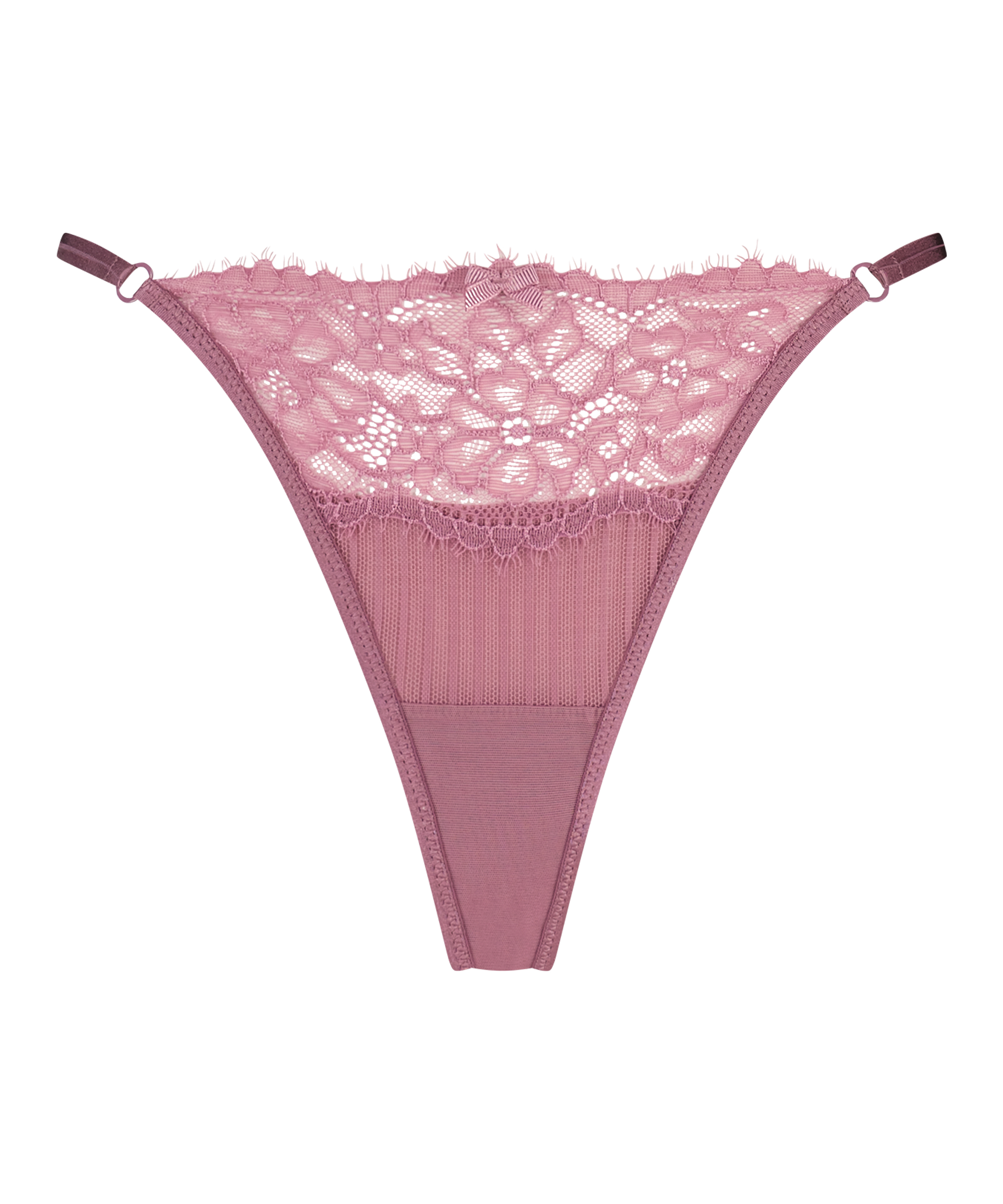 Bliss High Leg Thong, Purple, main