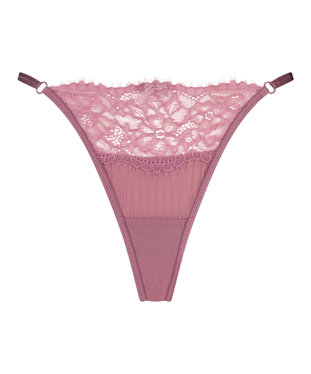 Bliss High Leg Thong, Purple