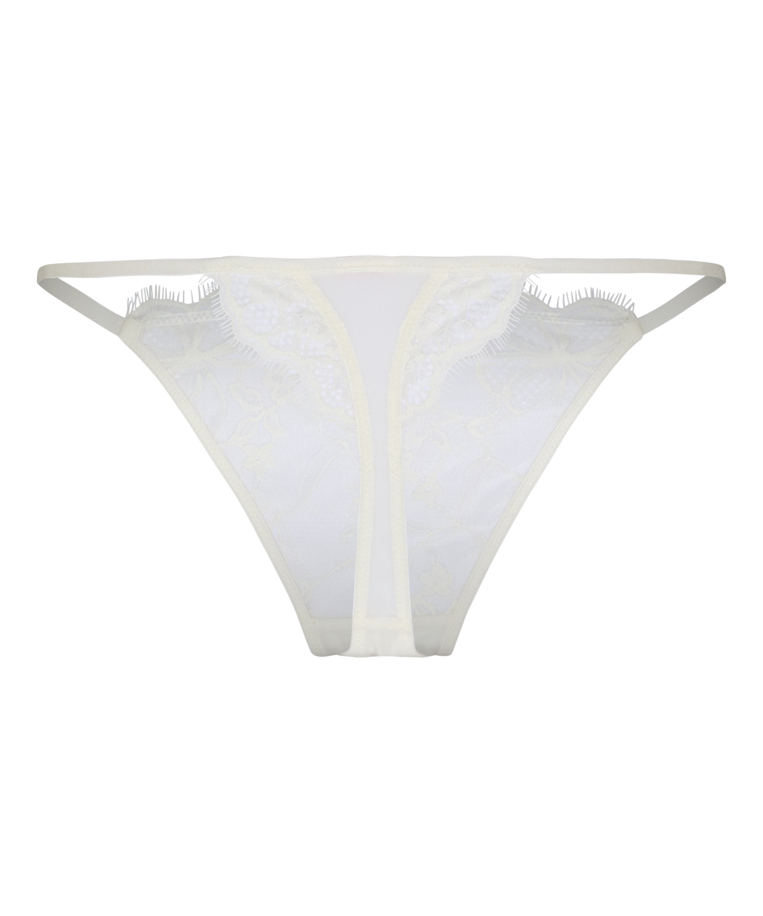 Highleg Thong Prina, White, main