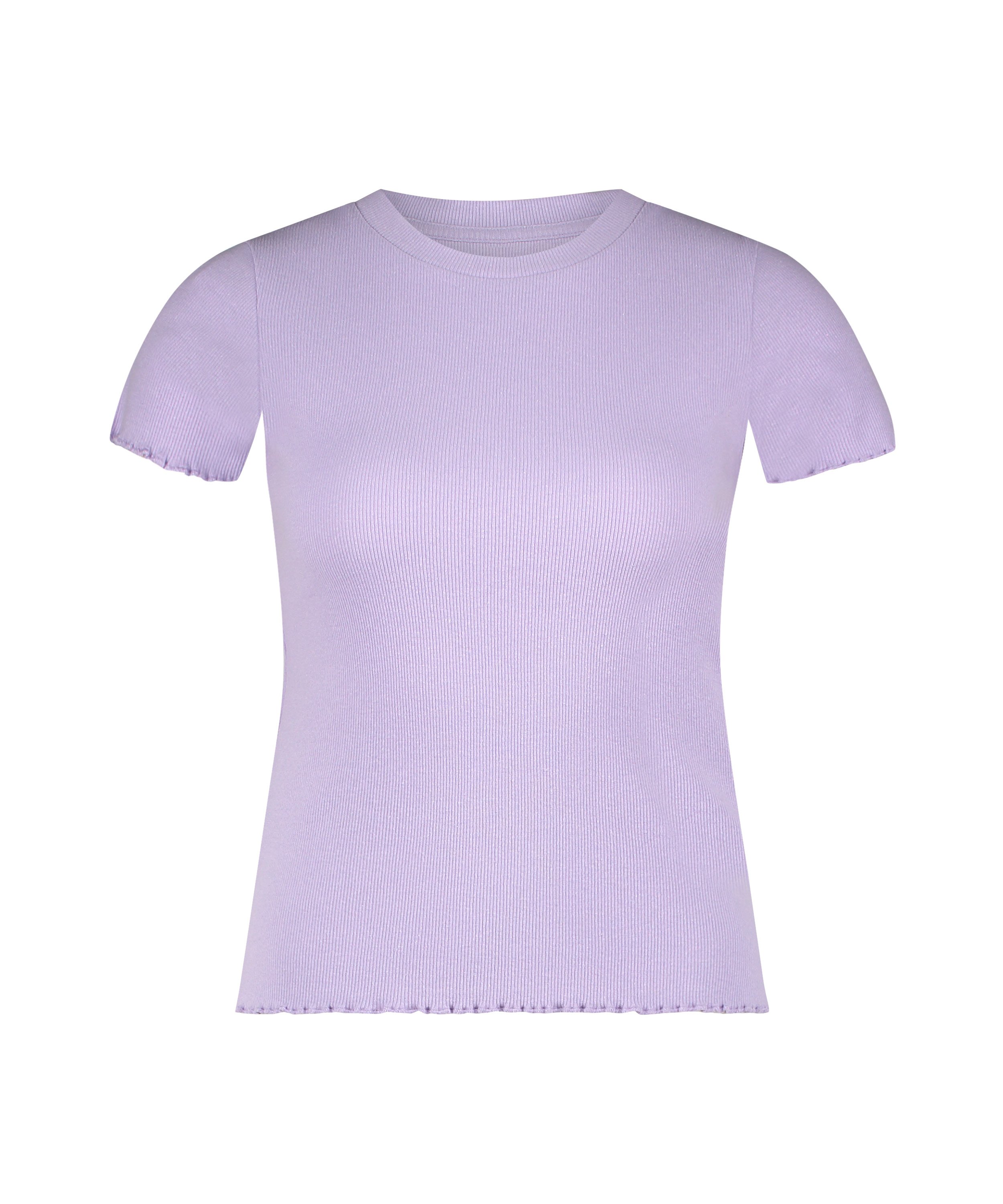 Short Sleeve Cotton Shirt, Purple, main