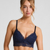 Andrea Padded Non-Wired Bra, Blue