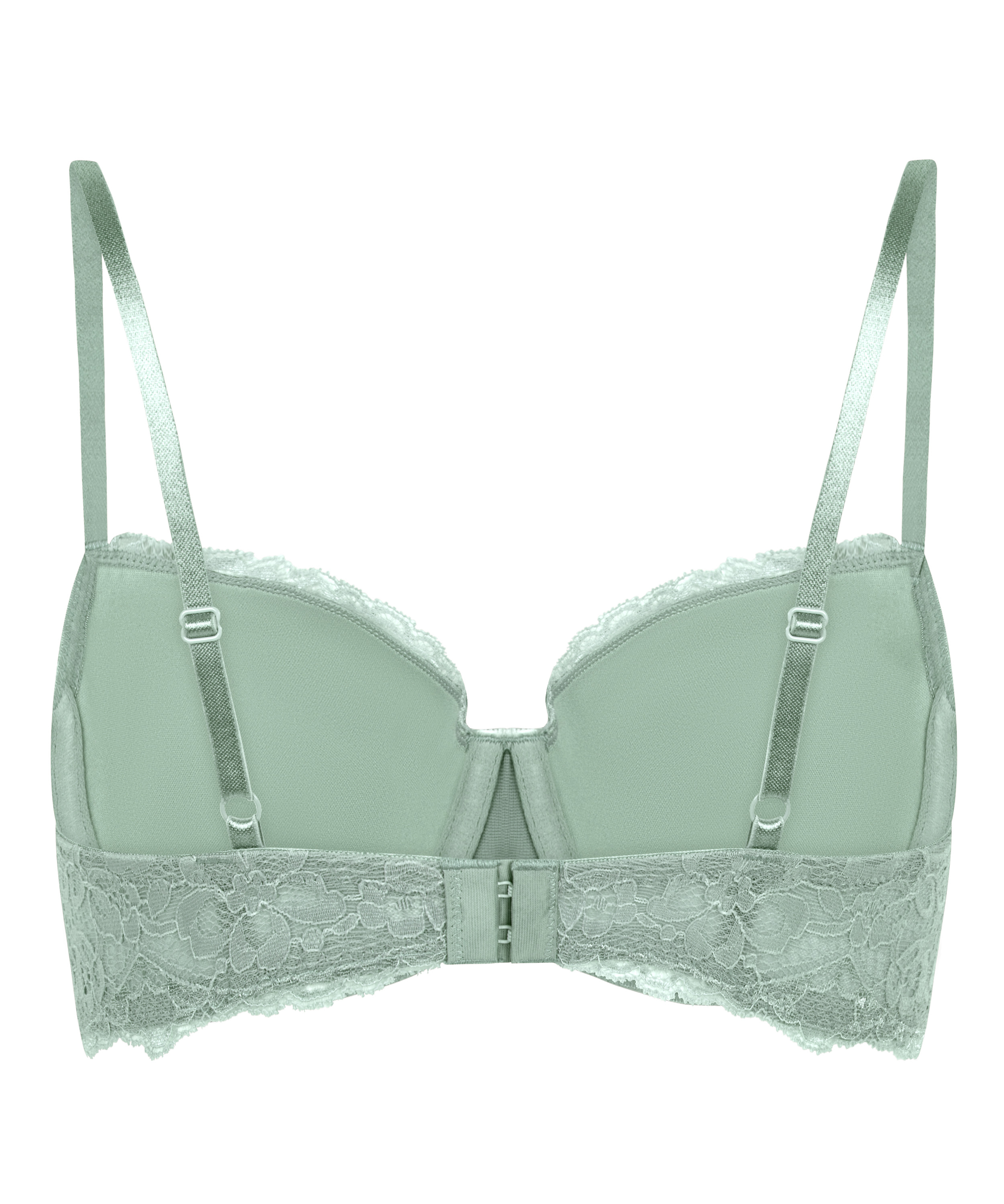 Marine Padded Underwired Bra, Green, main
