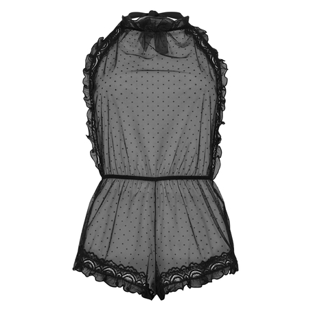 Nathalie Playsuit, Black