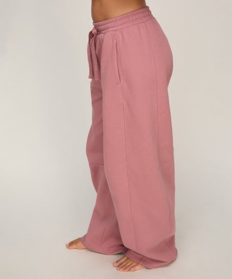 Pant barrel brushed sweat, Pink