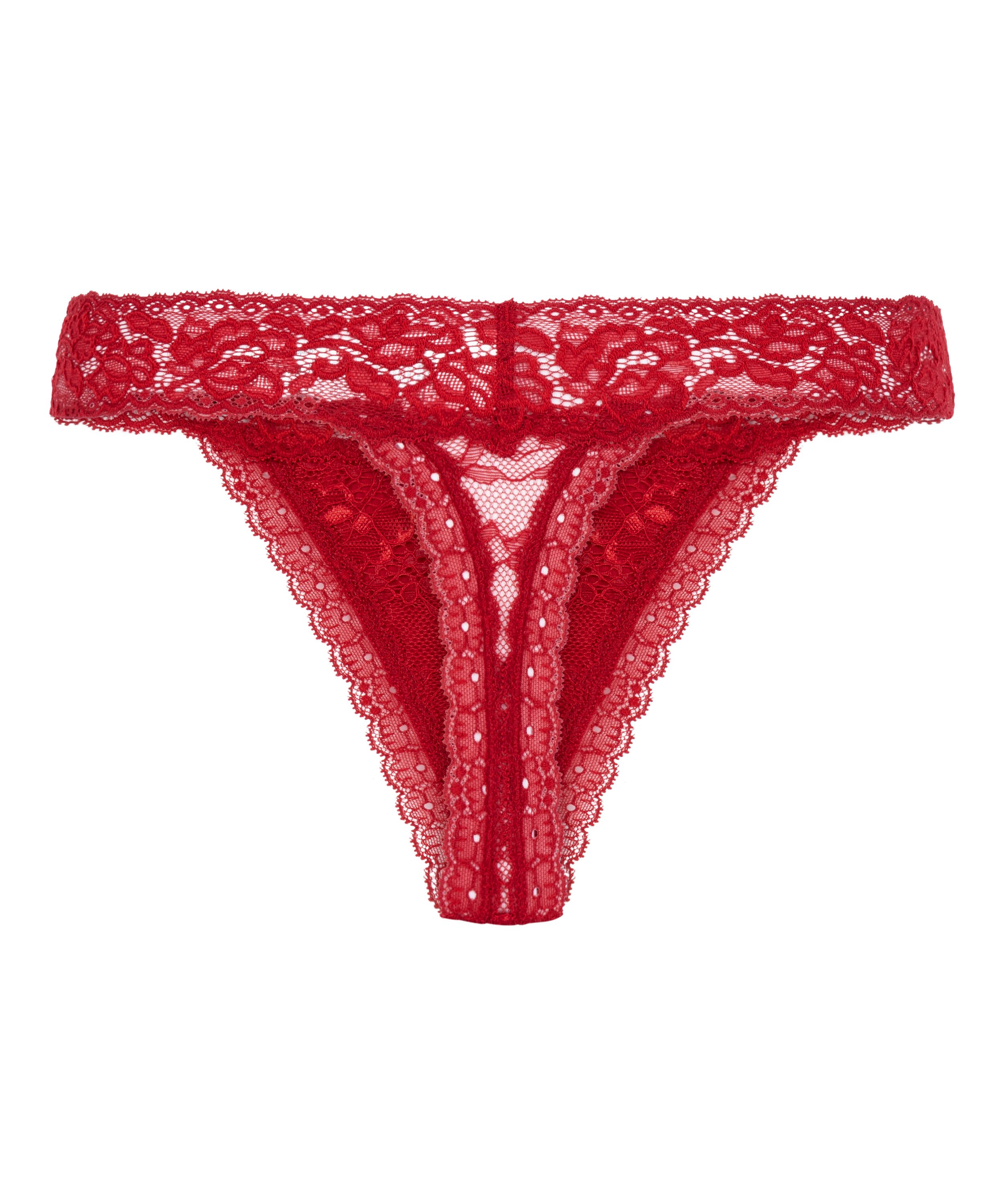 Madison Extra Low Thong, Red, main