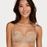 Angie Padded Strapless Underwired Bra, Beige
