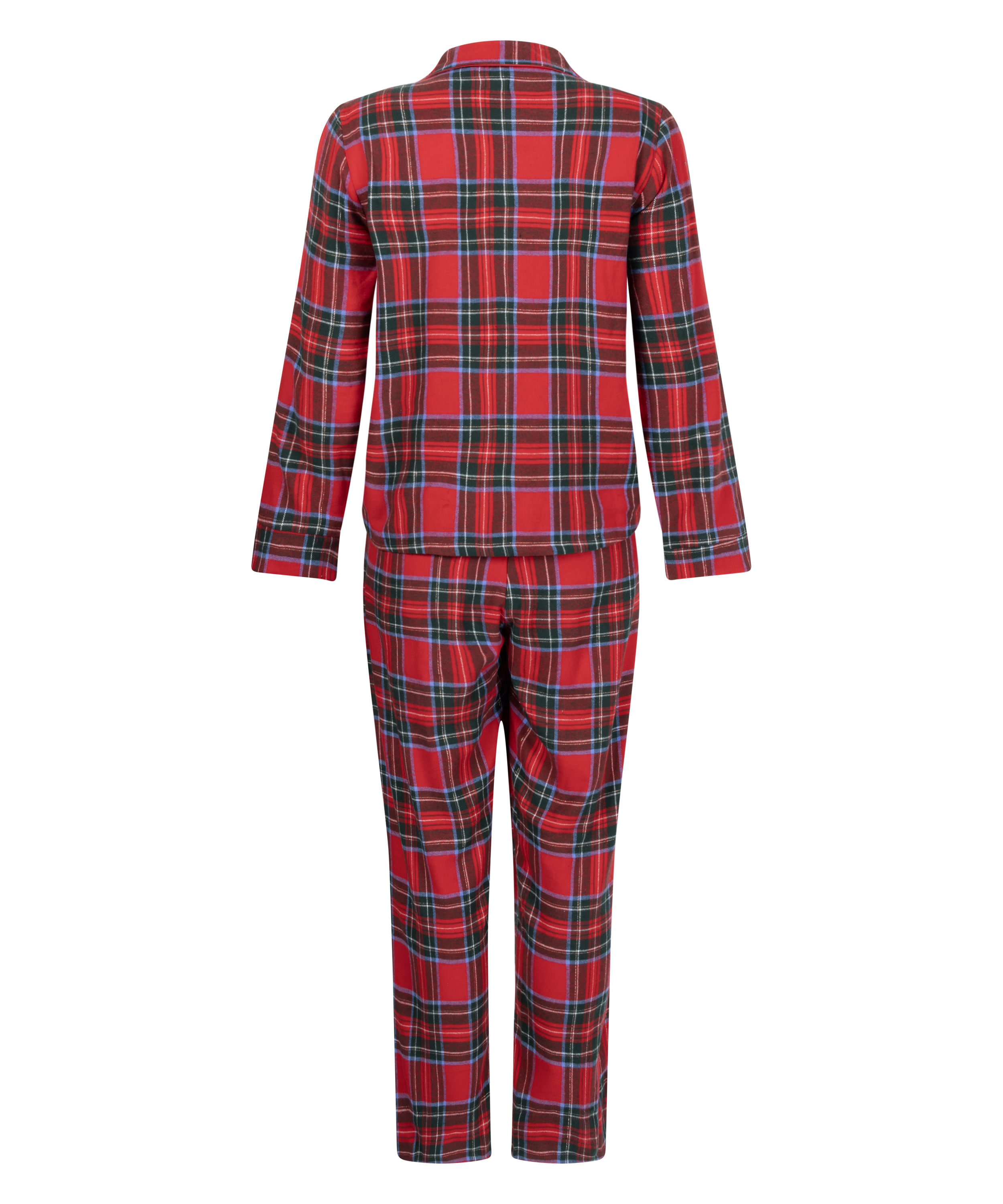 Flannel Pyjama Set, Red, main