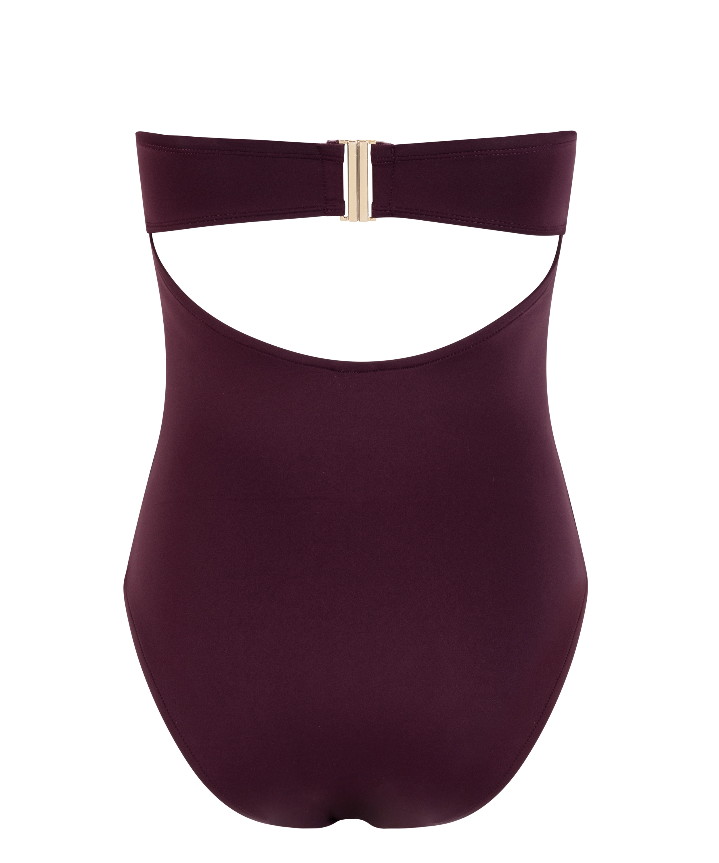 Neoprene Bandeau Bathinsuit, Purple, main