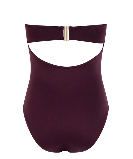 Neoprene Bandeau Bathinsuit, Purple
