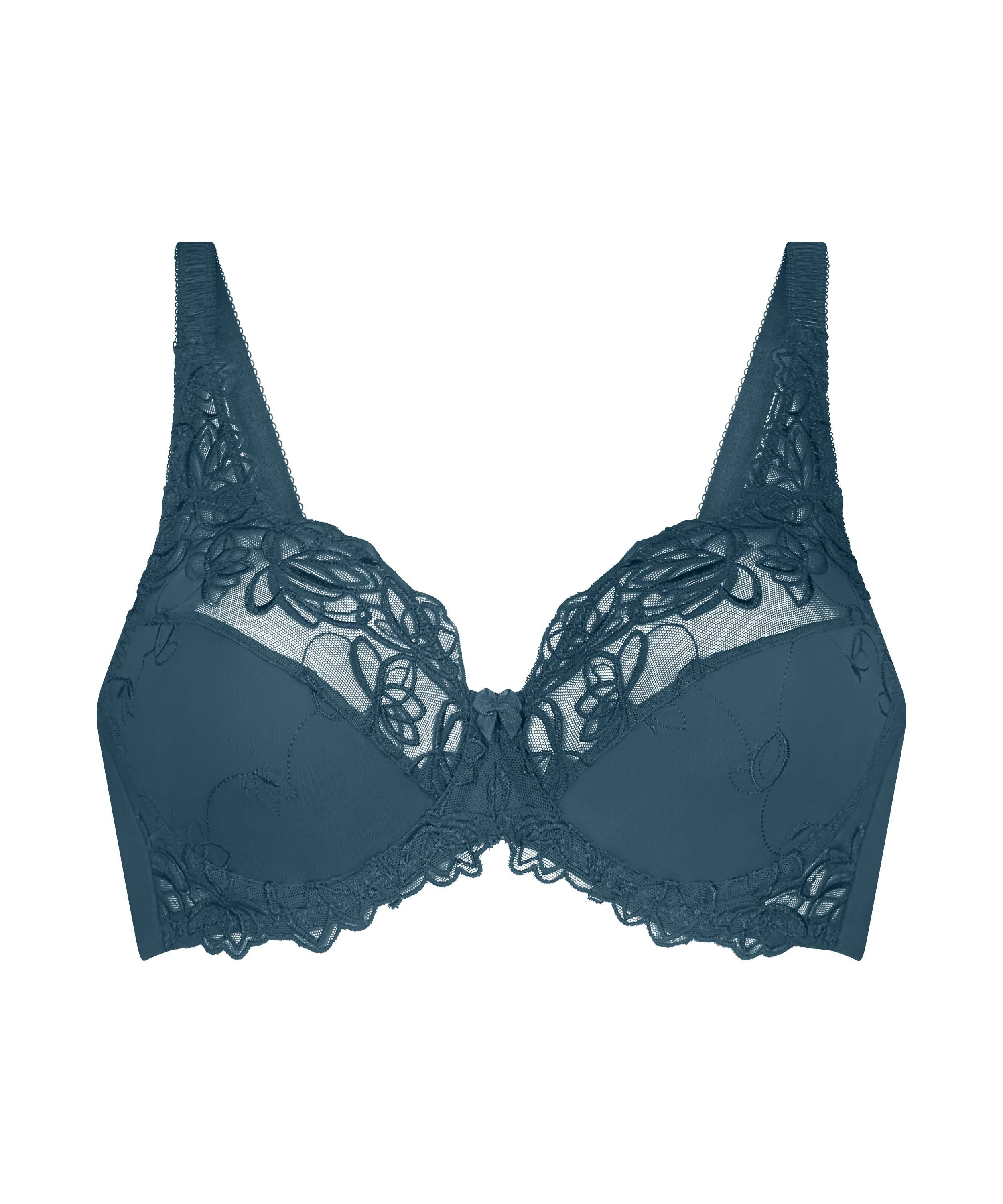 Diva Non-Padded Underwired Bra, Blue, main