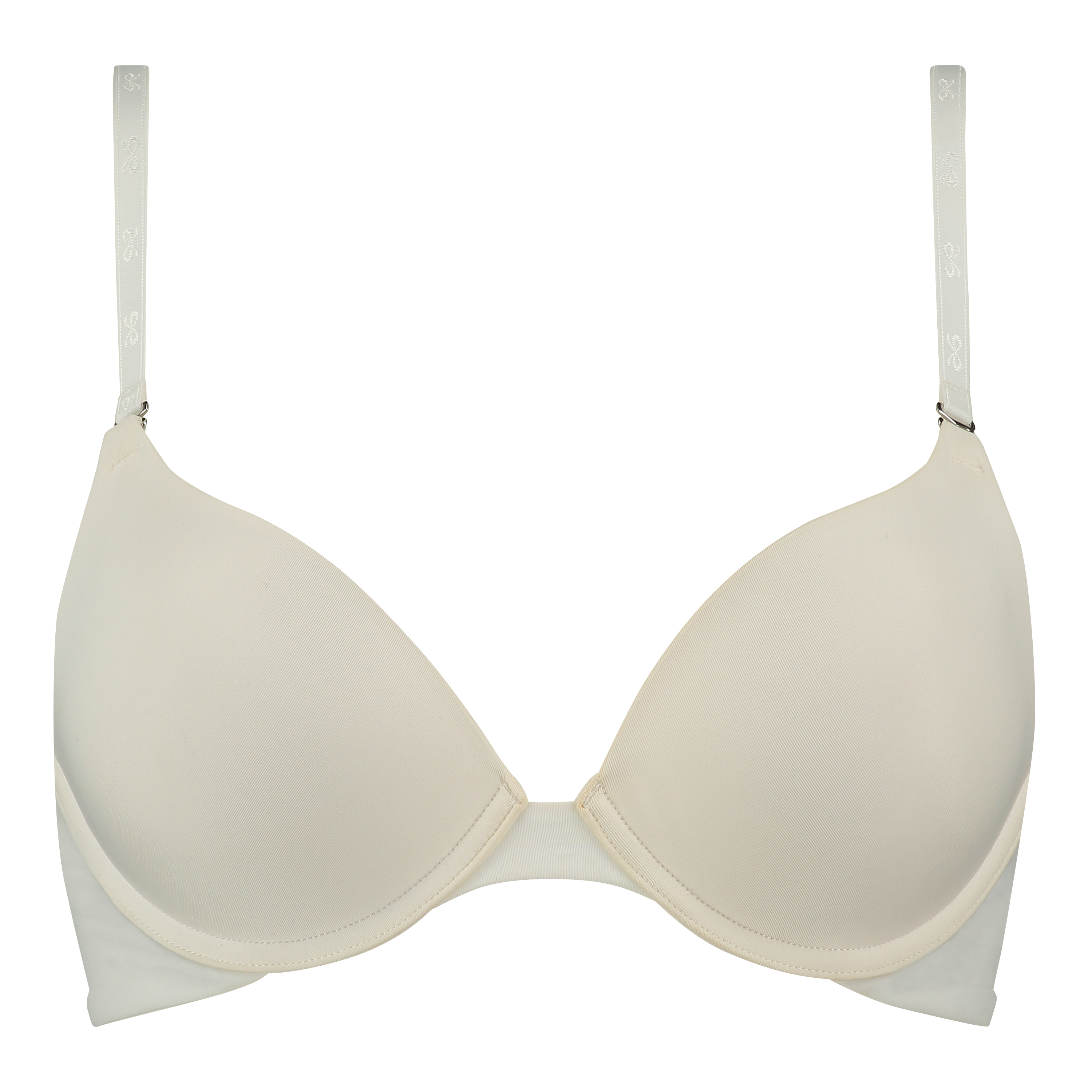 Padded underwired push-up bra, White, main