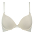 Padded underwired push-up bra, White