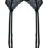 Suspender Iris, Black