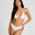 Triangle Bikini Top Crinkle, White