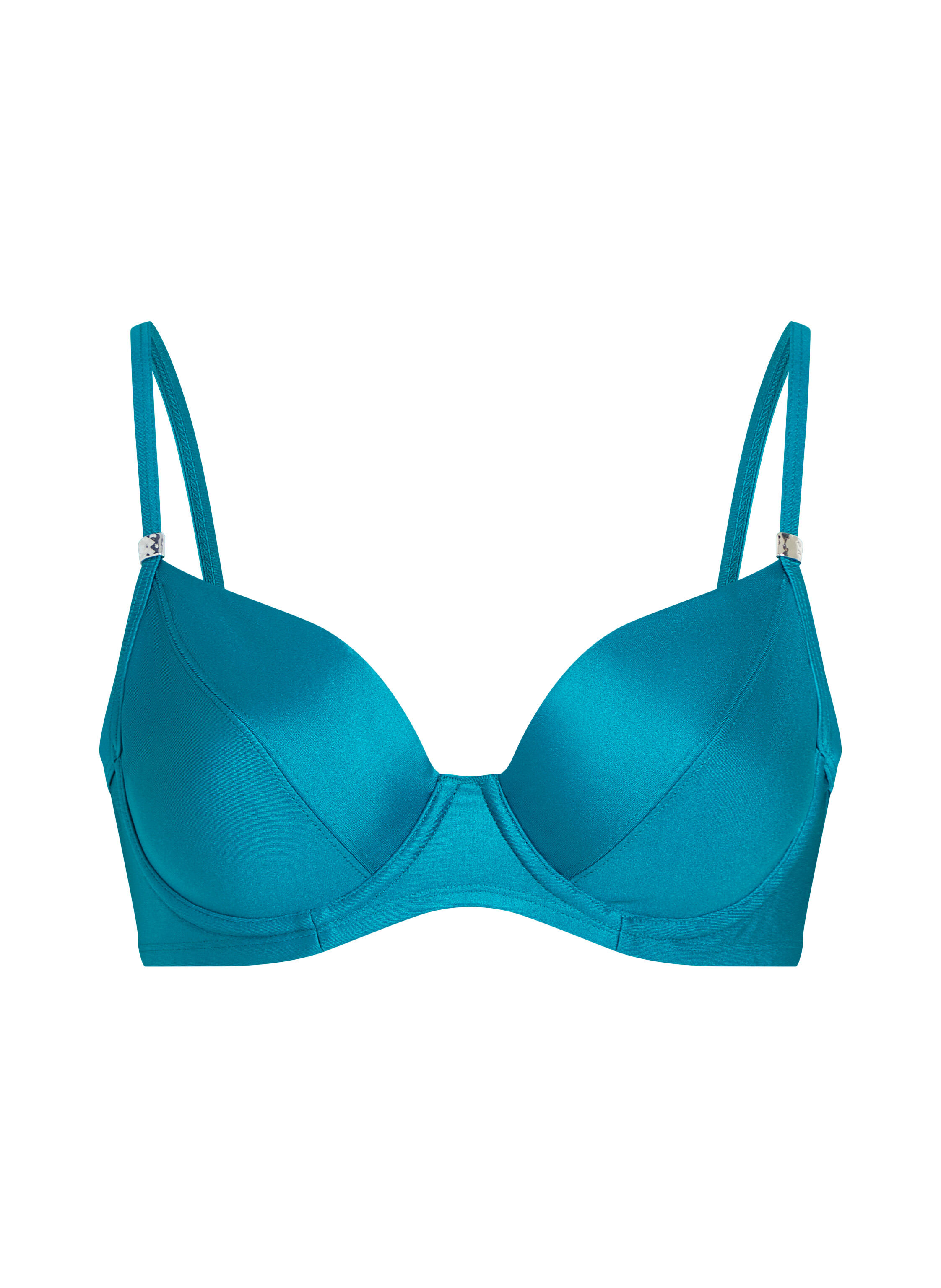 Aqua Non-Padded Underwired Bikini Top, Green