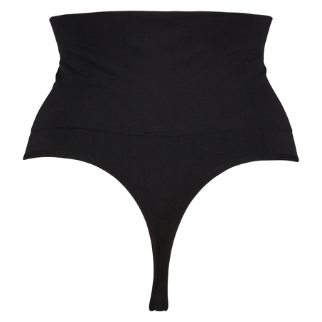 Firming high figure-control thong, Black
