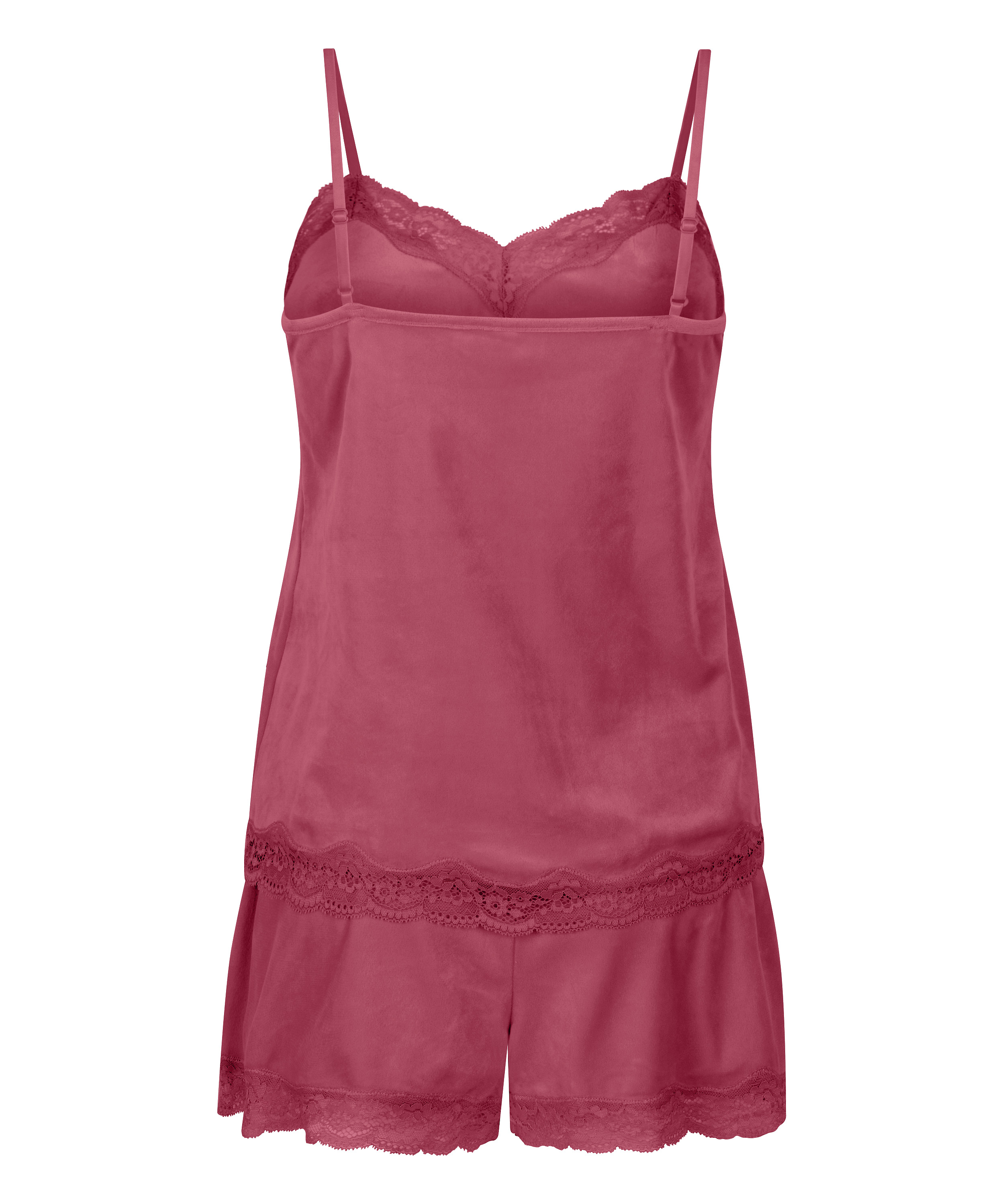 Velours Pyjama Set, Pink, main
