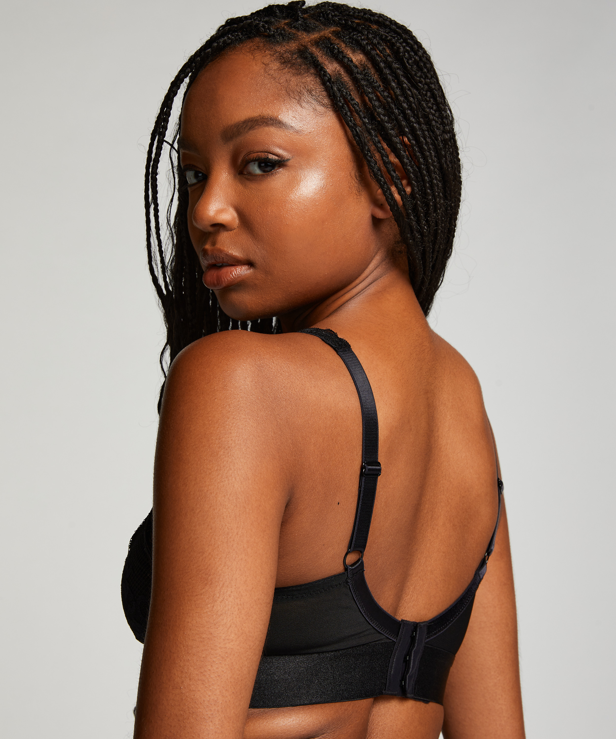 Morgan prosthetic underwireless bra, Black, main