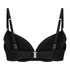 Luxe Padded Underwired Bikini Top, Black