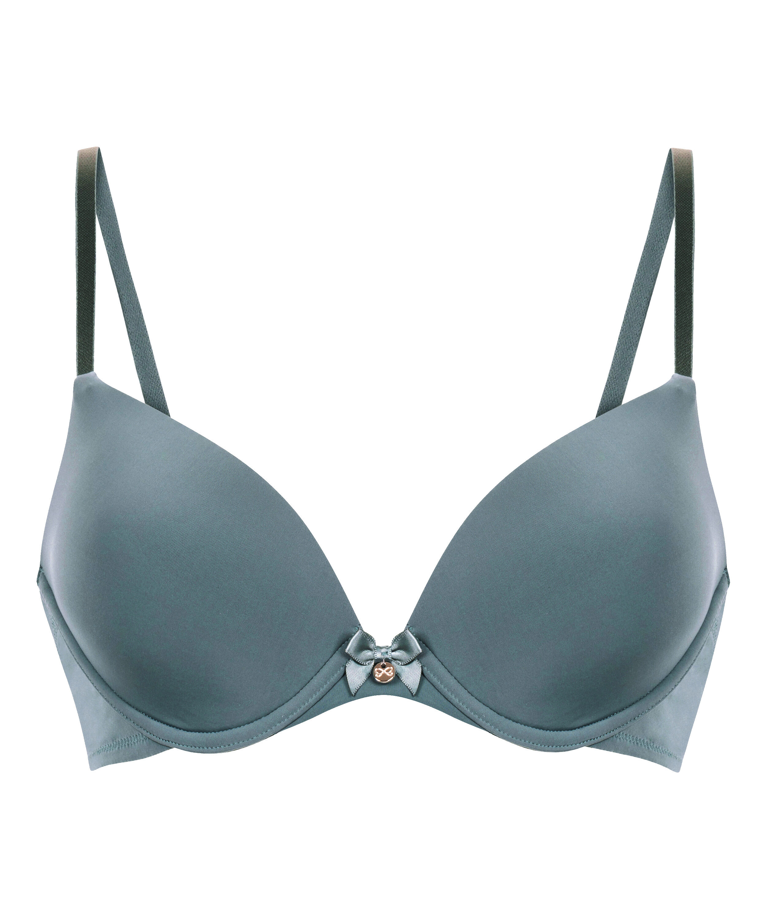 Plunge Padded Underwired Bra, Blue