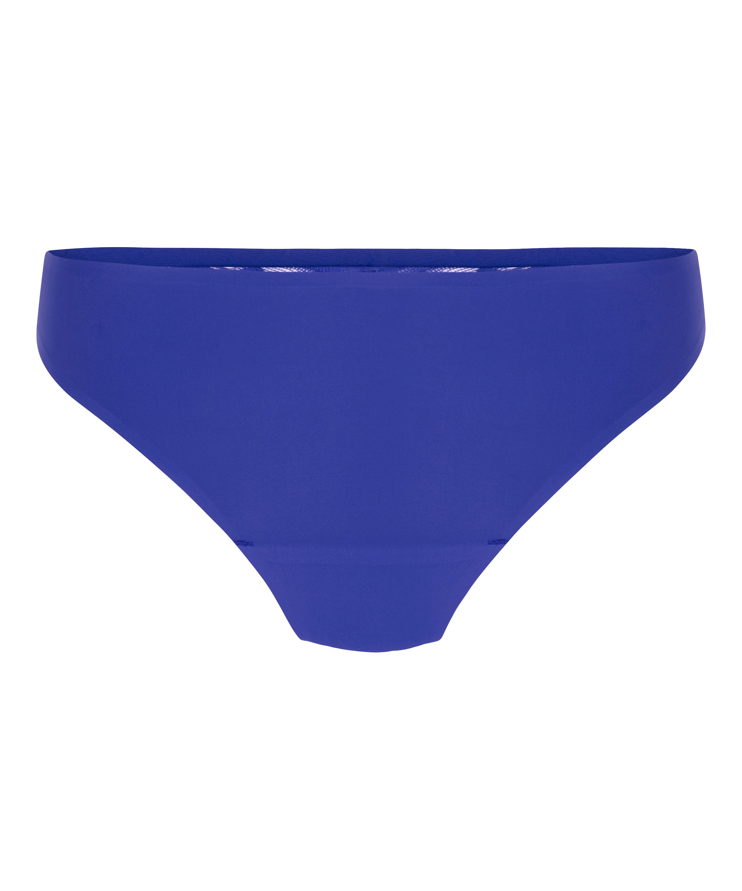 Lace Back Invisible Thong, Blue, main