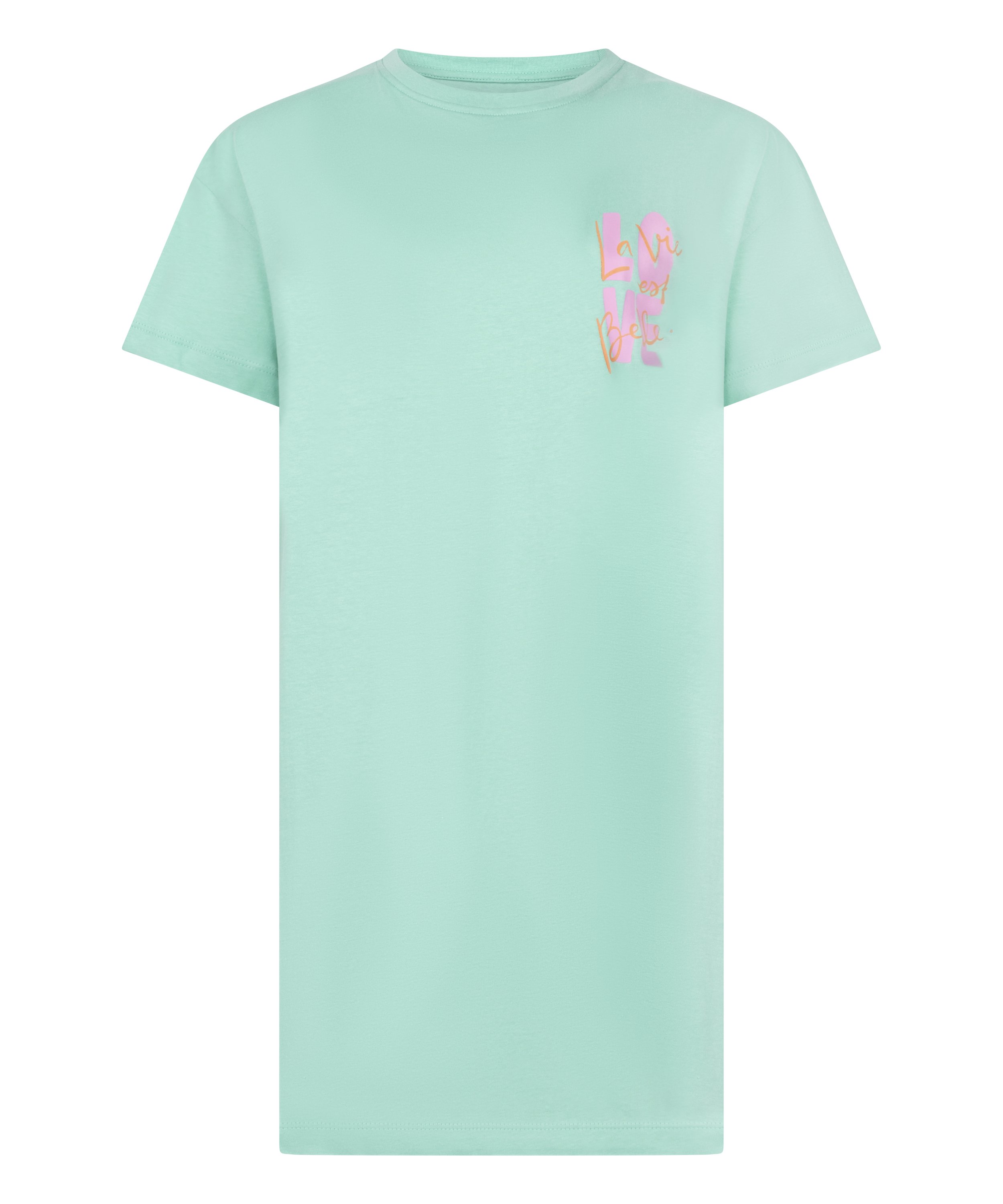 Round Neck Nightshirt, Green, main