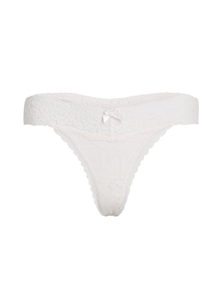 Madison Extra Low Thong, White