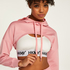 HKMX Cropped Hoodie, Pink
