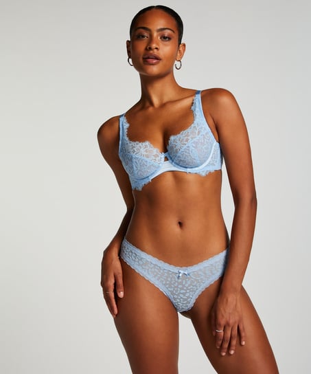 Zena V-shaped Brazilian, Blue