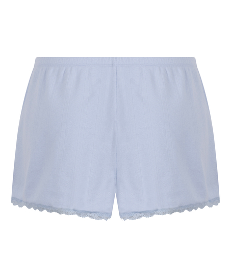 Pointelle Shorts, Blue