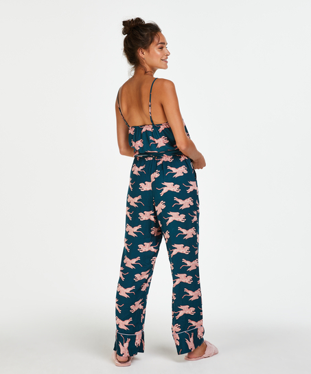 Woven Pyjama Bottoms, Blue