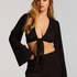 Knot Long Sleeve Top, Black