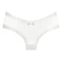 V-shaped Brazilian knickers mesh, White