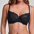 Marine Non-Padded Underwired Bra, Black