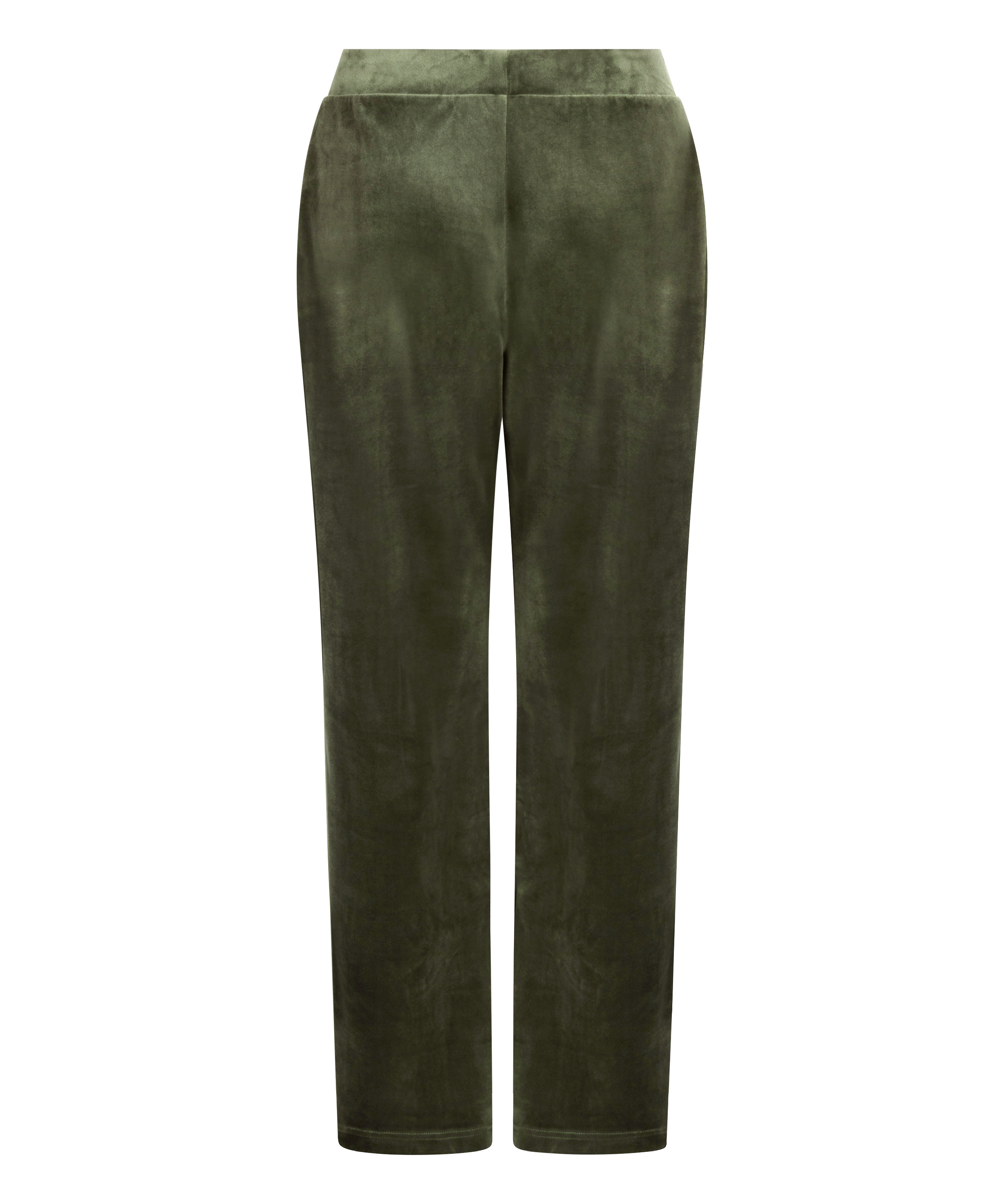 Petite Velours Pyjama Bottoms, Green, main