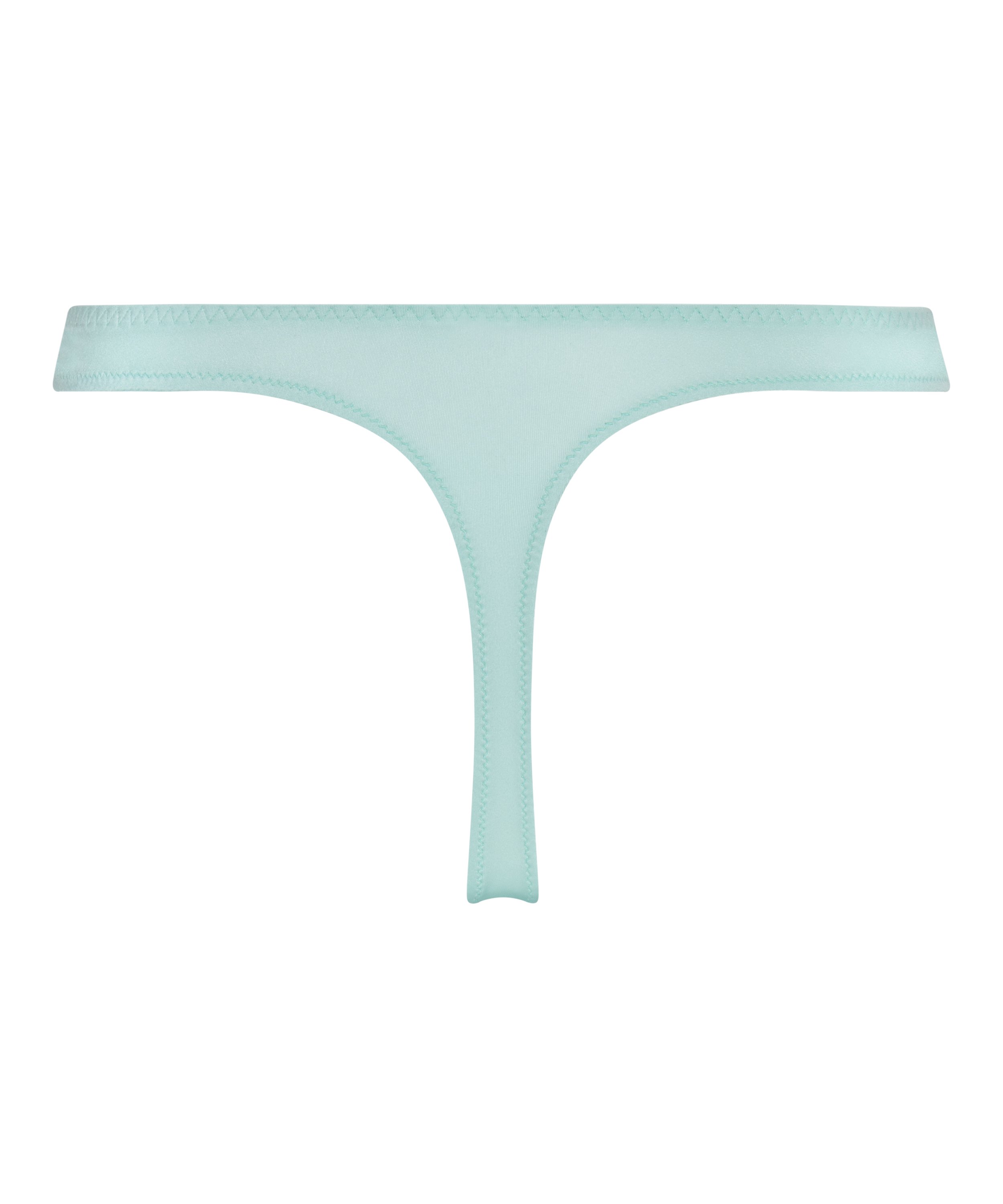Lace & Shine Thong, Blue, main