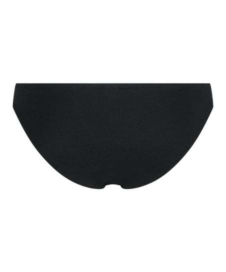 Scallop Rio Bikini Bottoms, Black