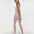 HKMX high waist capri round knit, Purple