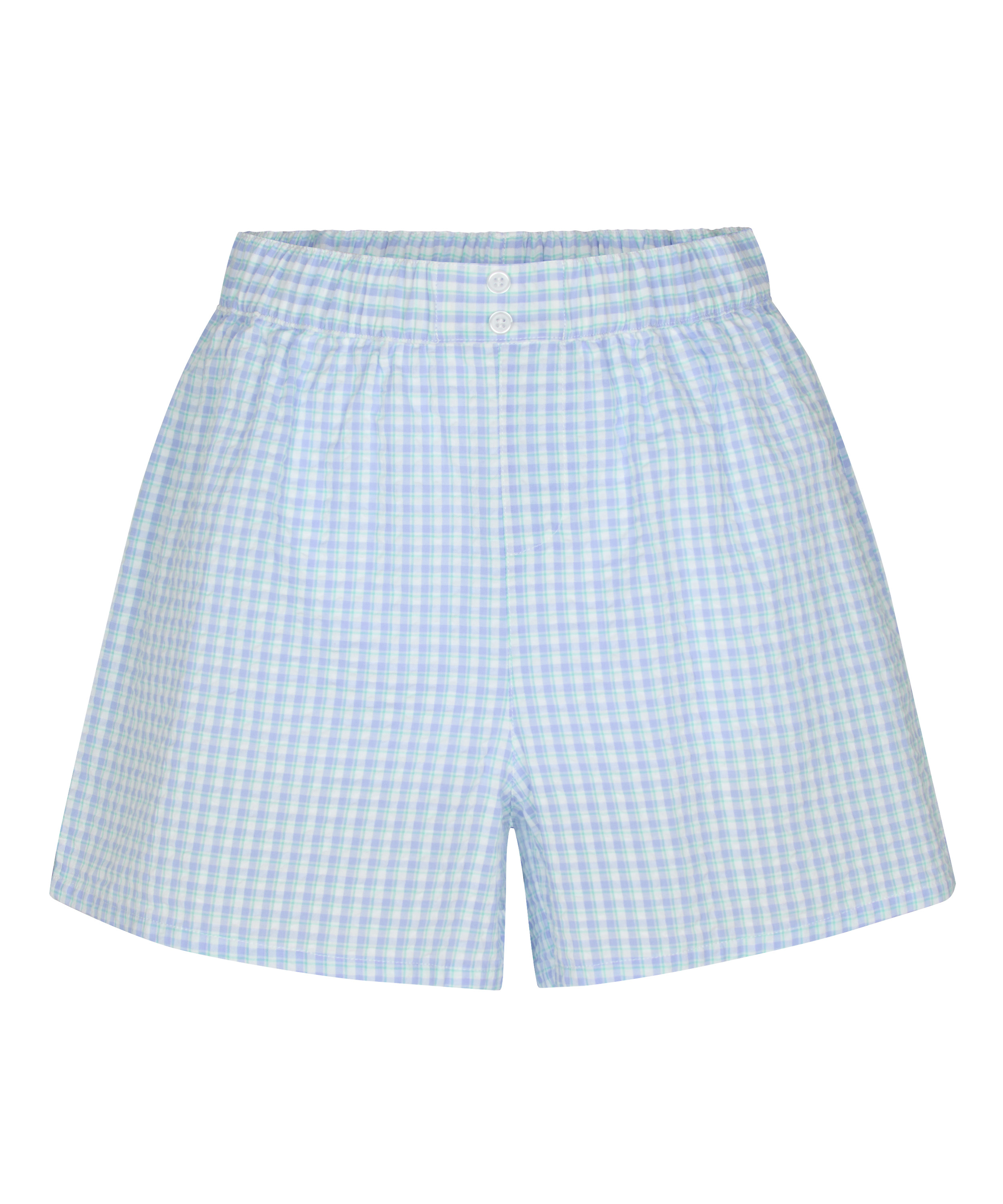 Pyjama Short Seersucker, Blue, main