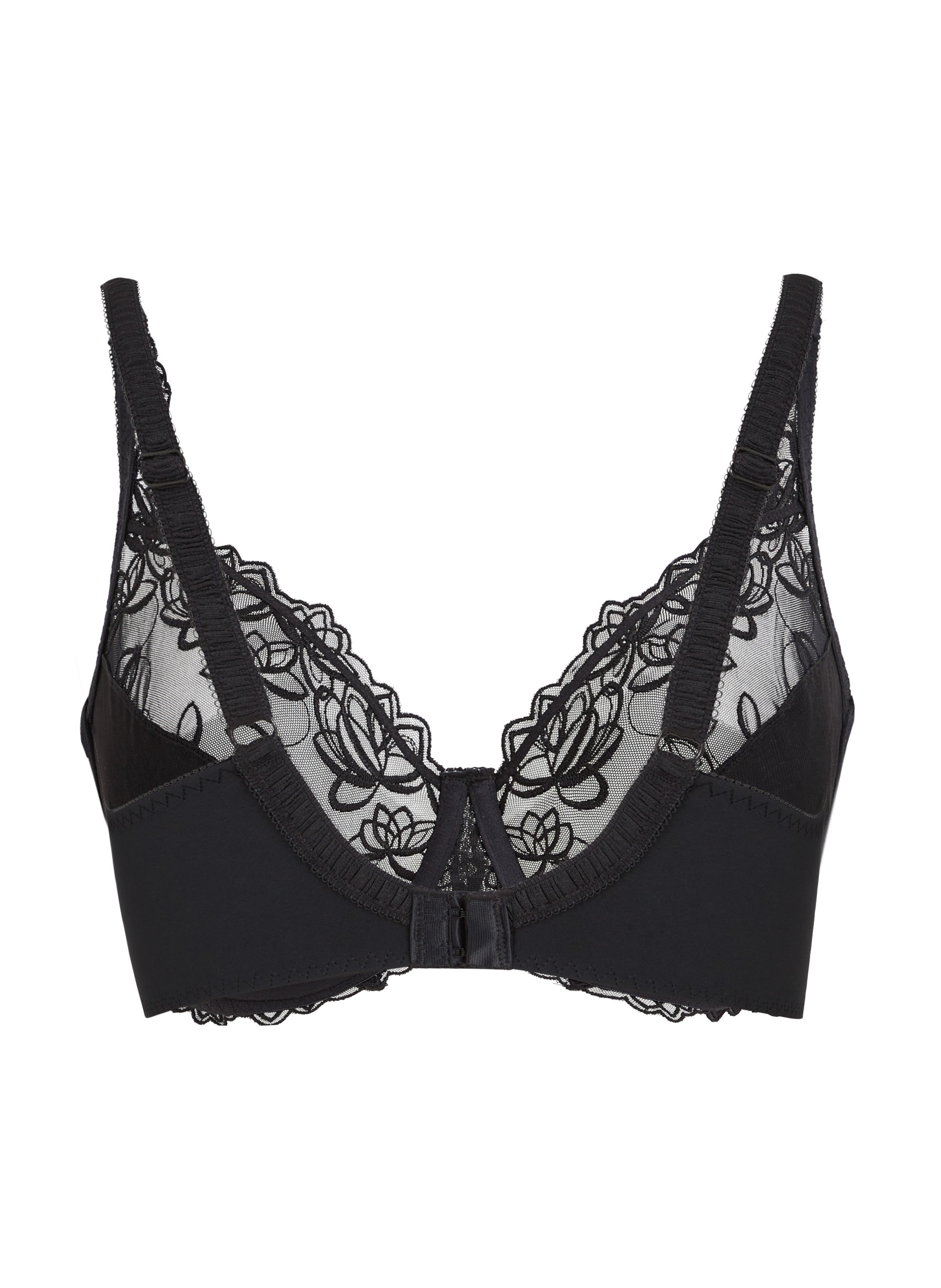 Diva Non-Padded Underwired Bra, Black, main