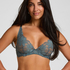 Ingrid Non-Padded Underwired Bra, Blue