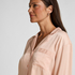 Ayla Satin Long-Sleeved Jacket, Orange