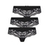 3-pack Brazilian shorts Valencia, Black