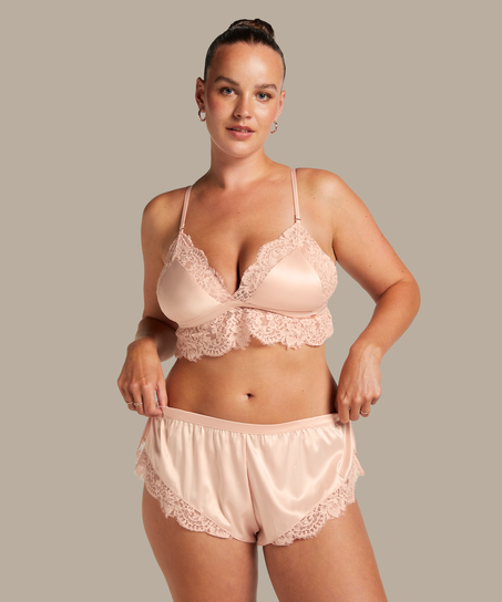 Valerie Lace French Knicker, Pink